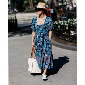 Ulla Johnson Lapis Nora Midi Dress 4 Rayon Fall Dress